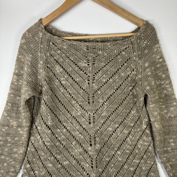 Georgina Estefania Sweater Womens Small Knit Wool Linen Pullover Made in USA - Picture 2 of 10